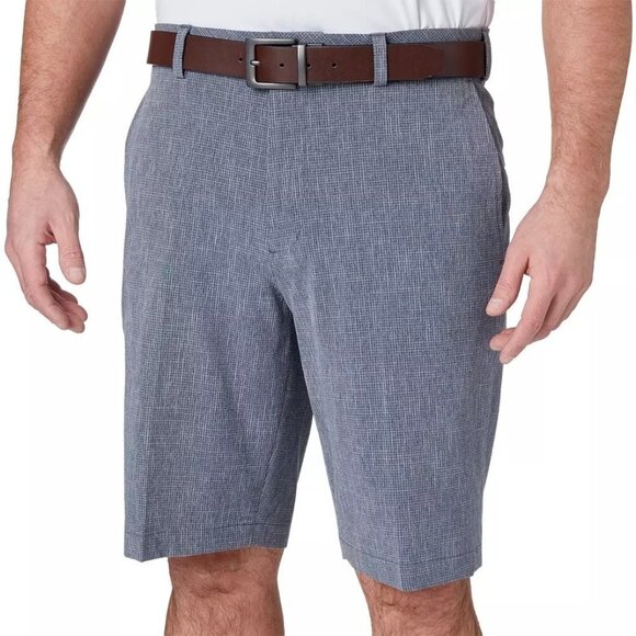 Walter Hagen Flat Front Textured Grid Golf Short Big & Tall Size 50 Hydrodri - Picture 1 of 12